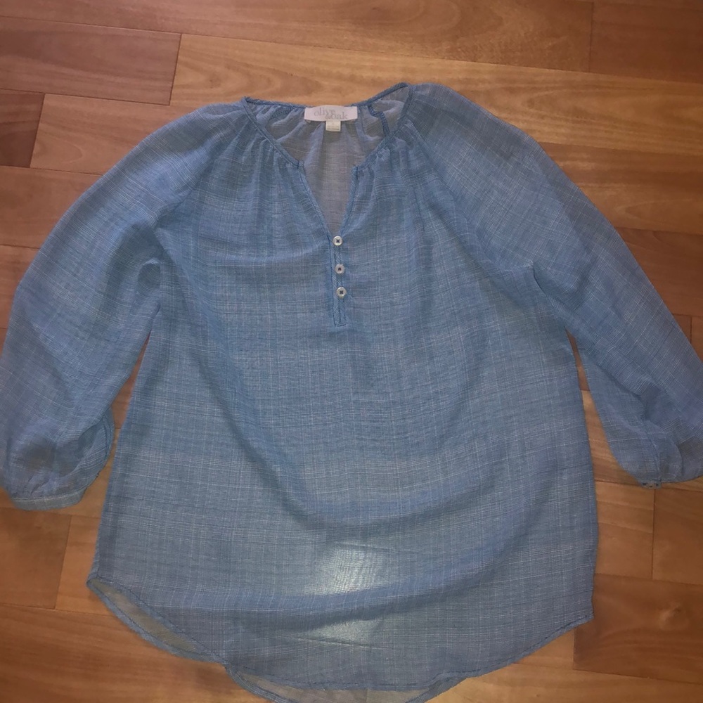 Olive&Oak Blue Blouse 3/4 sleeve